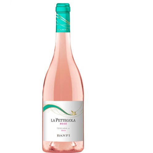 BANFI LA PETTEGOLA ROSE SANGIOVESE MERLOT ROSE WINE 12.5%