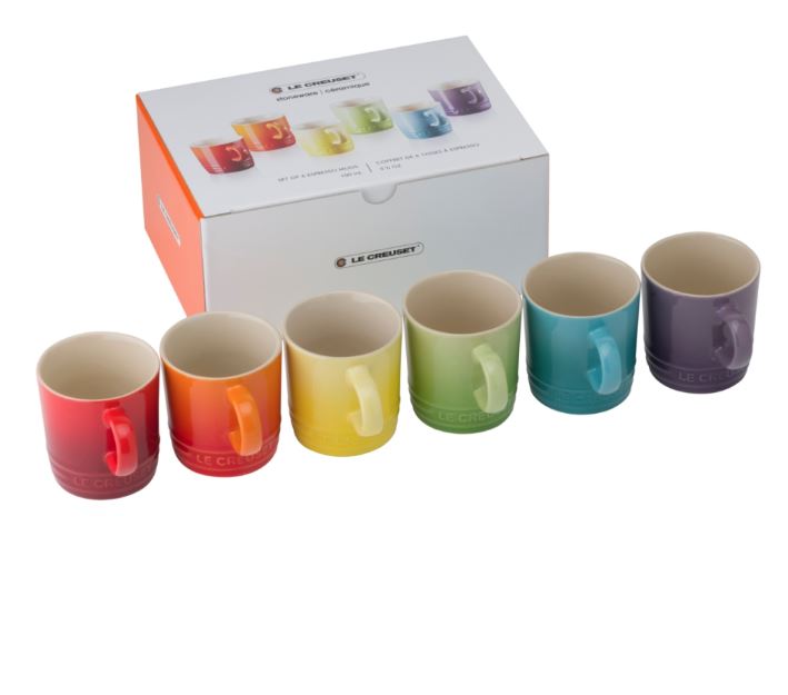 LE CREUSET SET 6 TAZZA ESPRESSO 100 MIX 79114108359030/79114105219030