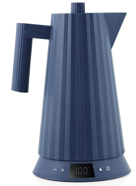 ALESSI PLISSE BOLLITORE ELETRICO BLUE 170 CL MDL21DAZ CON TEMPERATURA
