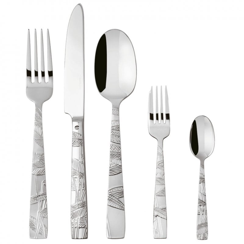 SAMBONET JUNGLE SET POSATE 30 PEZZI INOX MIRROR MONOBLOCCO