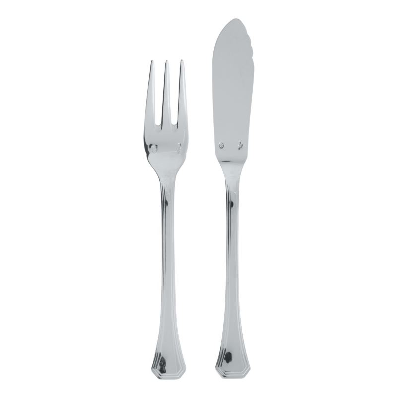 SAMBONET DECO SET POSATE DA PESCE 24 PEZZI INOX MONOBLOCCO