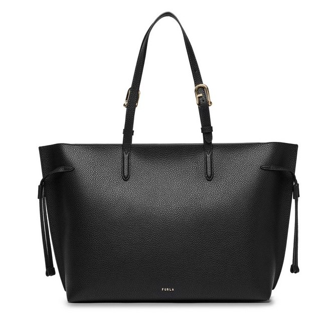 FURLA AVA L TOTE W/ZIP WB02059 BX4329 3924S NERO+NERO INT.