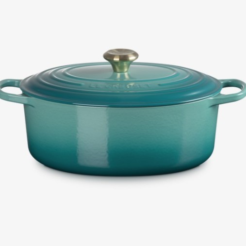 LE CREUSET COCOTTE OVALE EVOLUTION BLU RIVIERA 31CM-6.3L 21178310994450