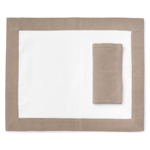 MONNALISA MONTICELLO PLACEMAT WHITE WITH 1 NAPKIN 40x50CM