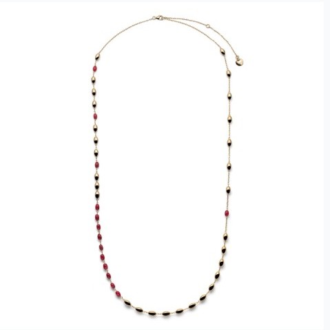 UNOAERRE COLL. LUNGA BOULE IN ARGENTO DORATO/CORALLO 703YHW4444090 6705