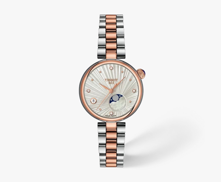 TISSOT DESIR 29.6 MM SILVER+BICOLOR+MOP T1522232203600