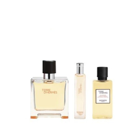 HERMES MAN TERRE D'HERMES PURE PARFUM V75ML+SG 40ML+EDPV 15ML 118224V0