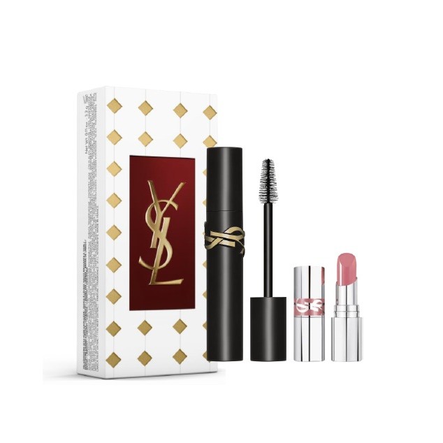 YSL LASH CLASH MASCARA EXT. VOLUME BLACK+MINI LOVESHINE GLOSS44 LG056800