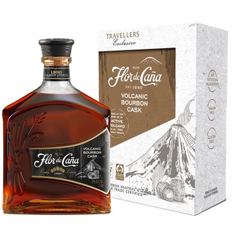 FLOR DE CANA RUM VOLCANIC BOURBON CASK 40% 1L 1564517