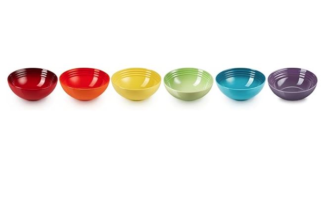 LE CREUSET SET 6 CIOTOLE CEREALI MIX COLOURS 79359005218000