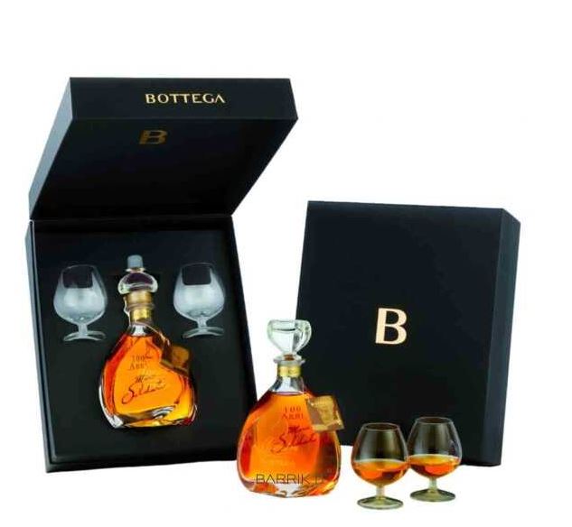 BOTTEGA MAESTRI GRAPPA INVECCHIATA 70CL 38%+2 GLASSES E15091 GIFT PACK
