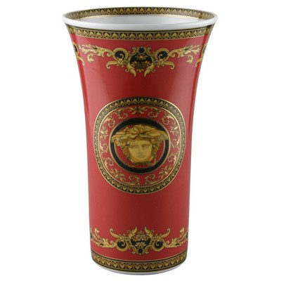 VERSACE MEDUSA RED VASE 26 CM 14091-102721-26026