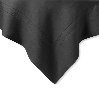 MONNALISA PORTOFINO BLACK TABLECLOTH X 8 180X240 WITH 8 NAP