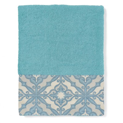 MONNALISA PANTELLERIA TURQUOISE BATH TOWEL 110X150 CM