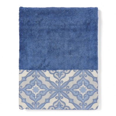 MONNALISA PANTELLERIA BLUE BATH TOWEL 110X150 CM