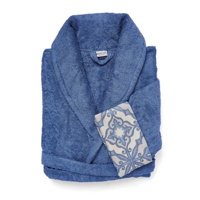 MONNALISA PANTELLERIA BLUE BATHROBE